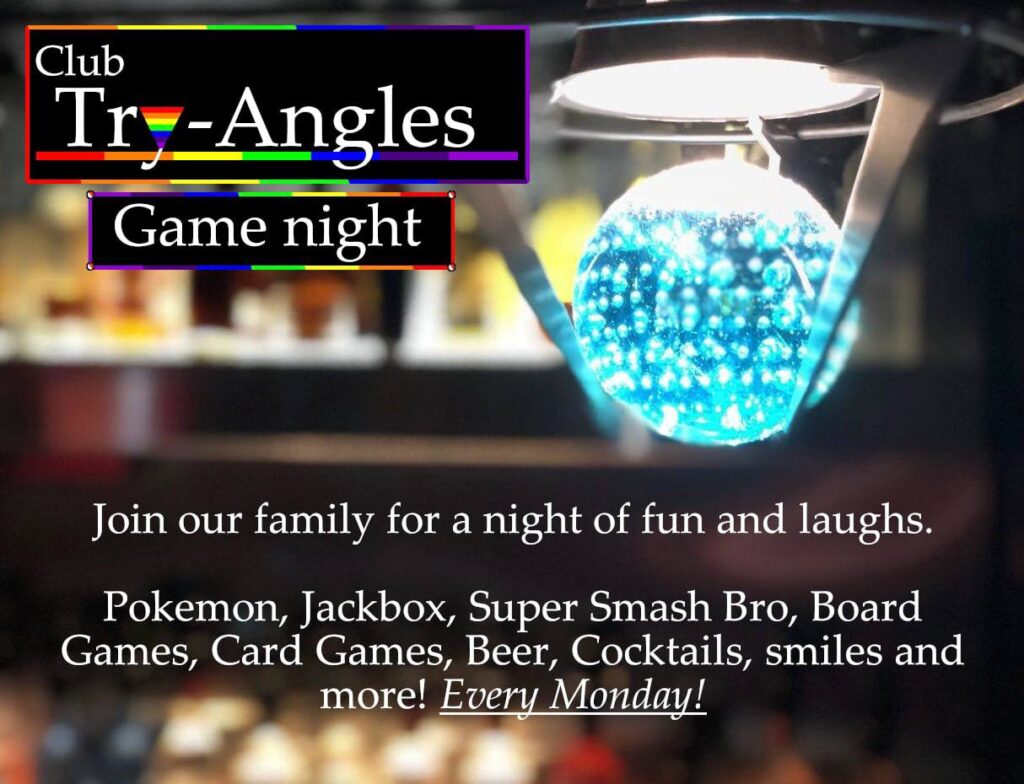 Club TryAngles Game Night (21+ Only) 11-7 