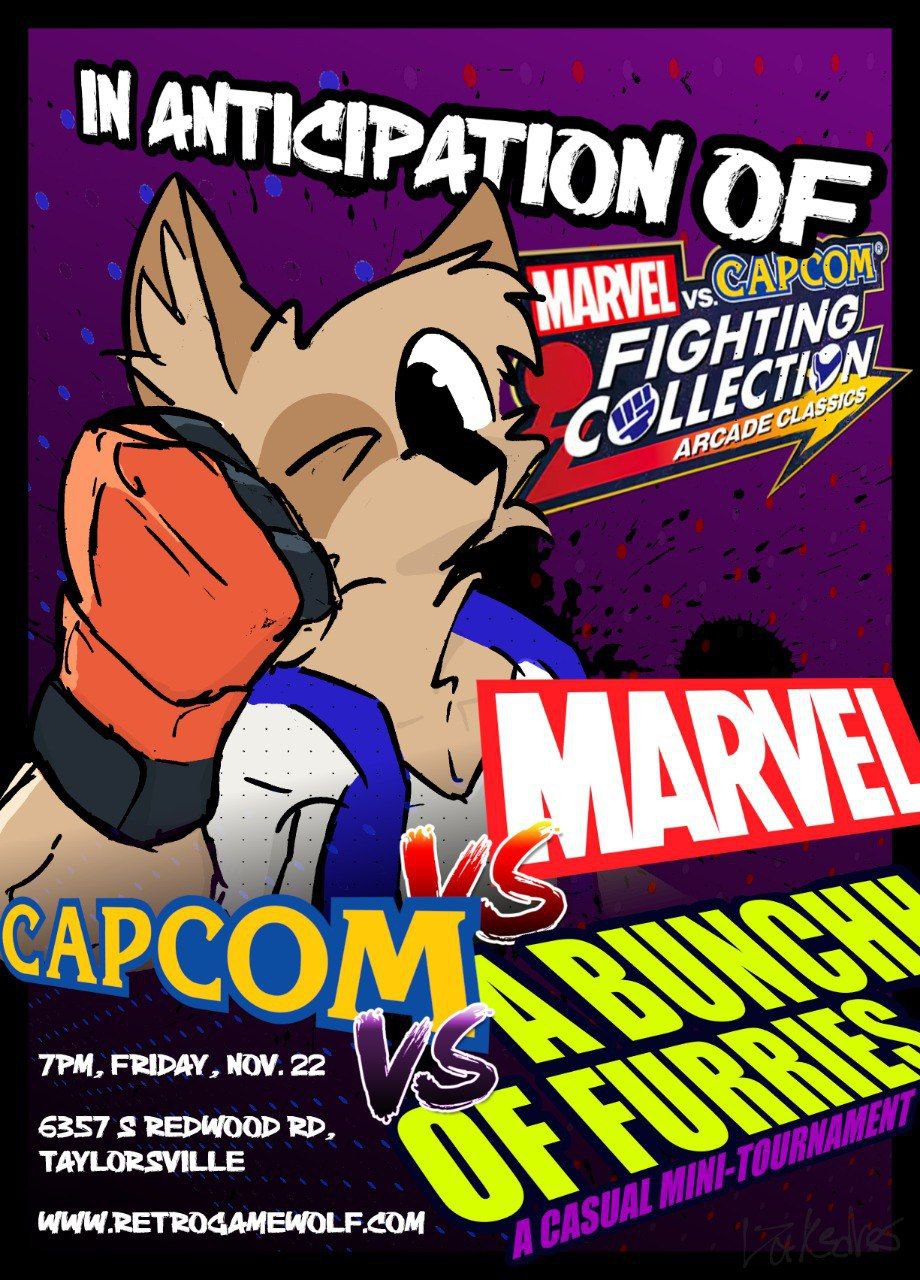 Marvel vs. Capcom furry poster